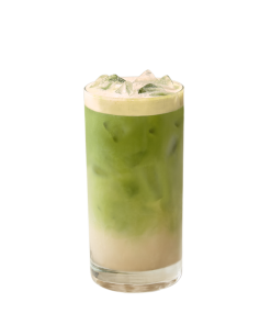 Peet's Coffee Iced Lavender Vanilla Matcha Latte with Popping Pearls